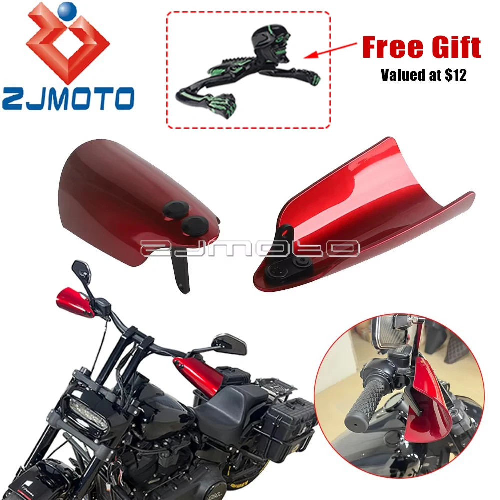 MEB7225 Handguards For Harley Sportster XL 883 Iron Super Low  XL1200V Nightster Roadster Motorcycle Handlebar Hand Guard Cover