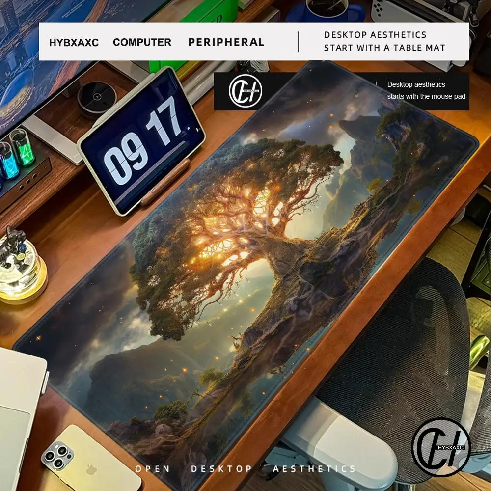 

Towering trees Mouse Pad Cute HD Desk Pad Extended Gaming Keyboard Mats Large 90x40cm XXL Gamer Mousepad