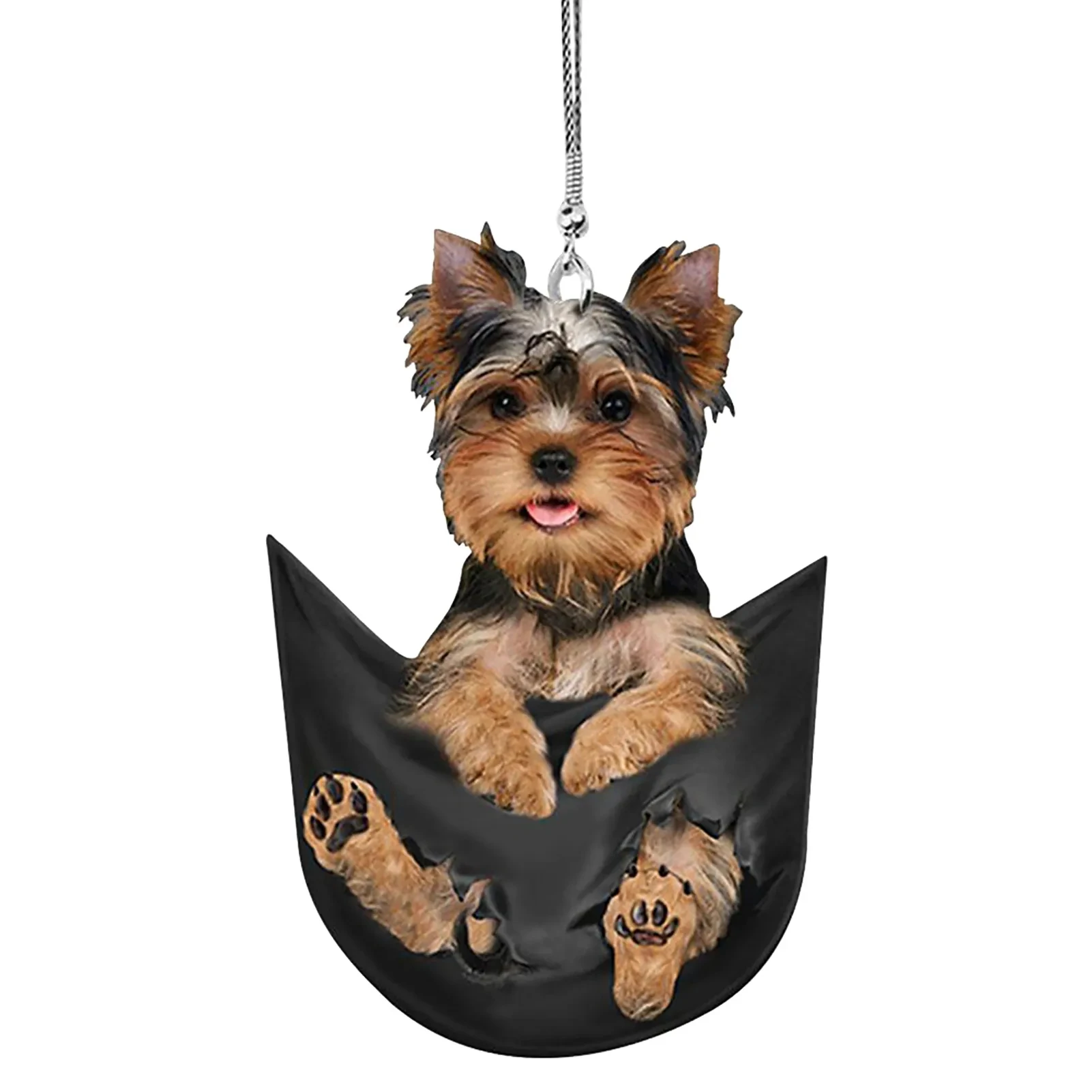 Car Pendant Practical Interior Ornament Hanging Mini Puppy Shape Car Hanging Toy Gift Car Decoration Accessories