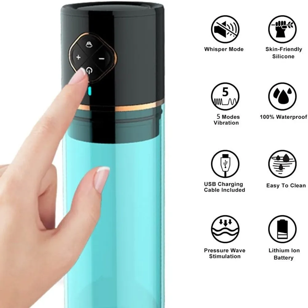 الكهربائية القضيب Enla كبير ديك الانتصاب المدرب مص الاستمناء اللسان مرنة التلقائي جهاز ضغط الهواء عالية فراغ