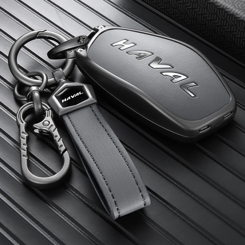 Car Key Cover For GWM Haval H6 H7 H9 F7x Dargo Raptor Zinc Alloy Key Fob Protector Full Cover Anti Scratch Anti Fall Accessories