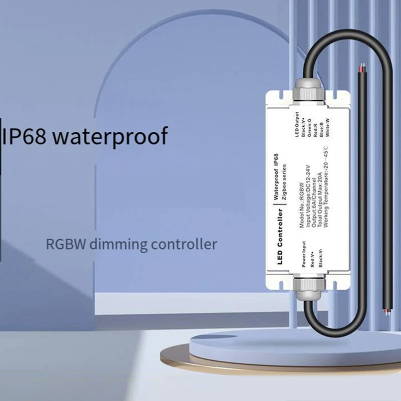 2025 New Tuya Zigbee DC12V 24V LED Strip Waterproof Controller IP68 Rain-Proof ZIGBEE Tuya Voice Remote Control