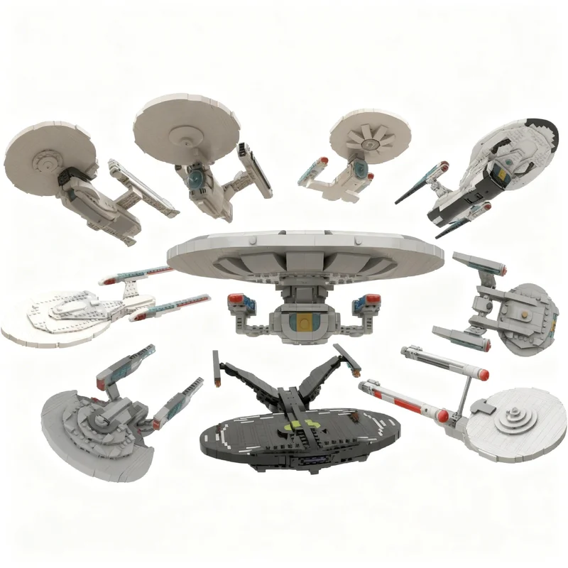 Model Kit Uss Enterprise - 5815 peças MOC USS Enterprise, Kit