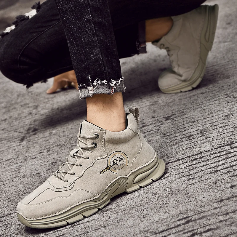 

Winter Footwear New Men's Cotton Shoes Platform Outdoor Leisure Sports Shoes Fashion Loafers Breathable Soft Soled Men's Shoes