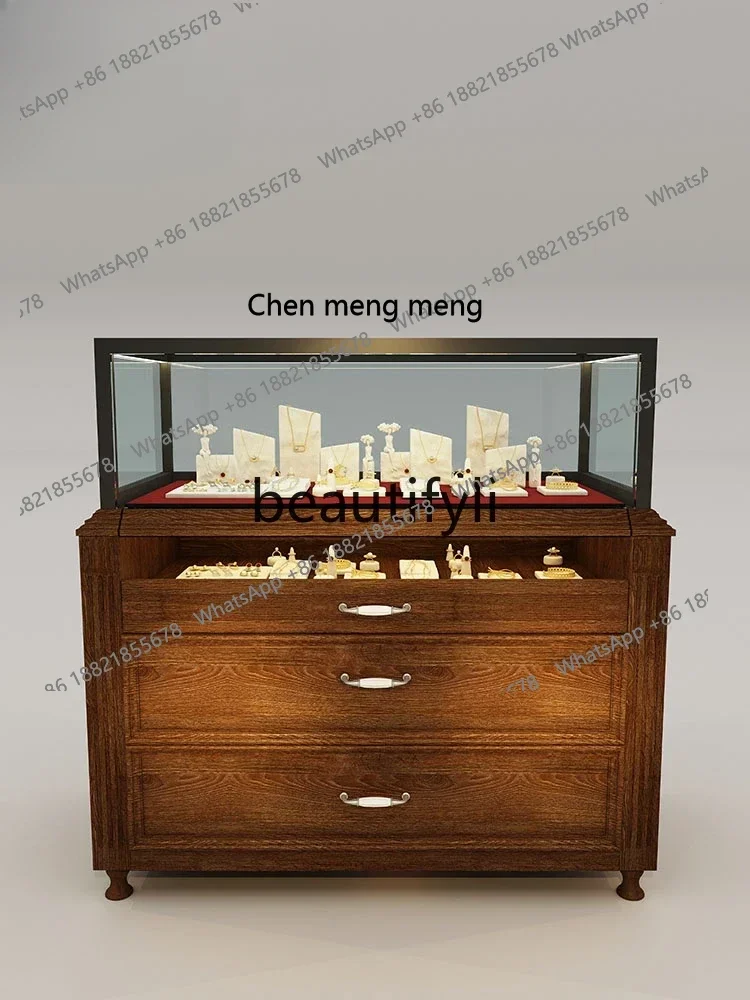 M178 A Jewelry Display Cabinet Jewelry Display Cabinet Retro Museum Glass Cabinet