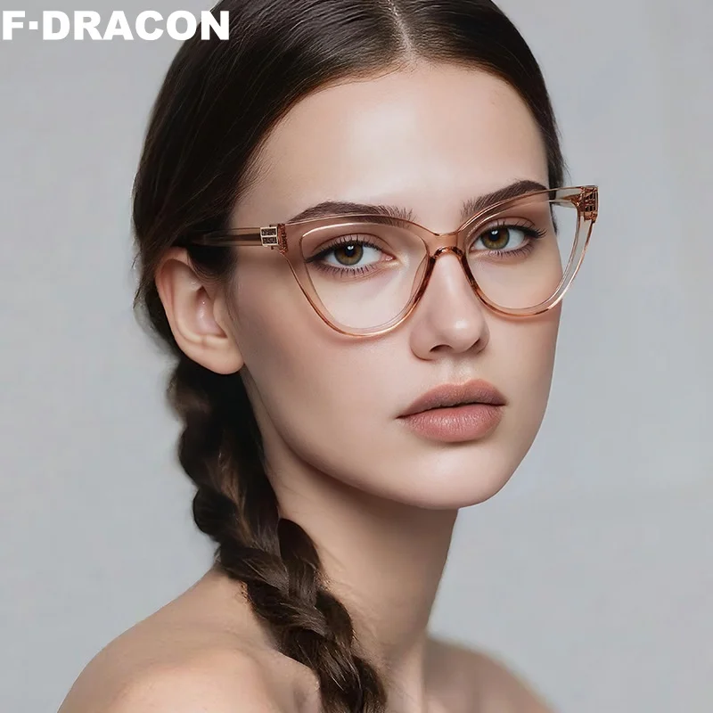 

TR90 Glasses Frame Ultra Light Cat Eye Women's Glasses Frame Fashionable Anti Blue Light Optical Prescription Frame 2279