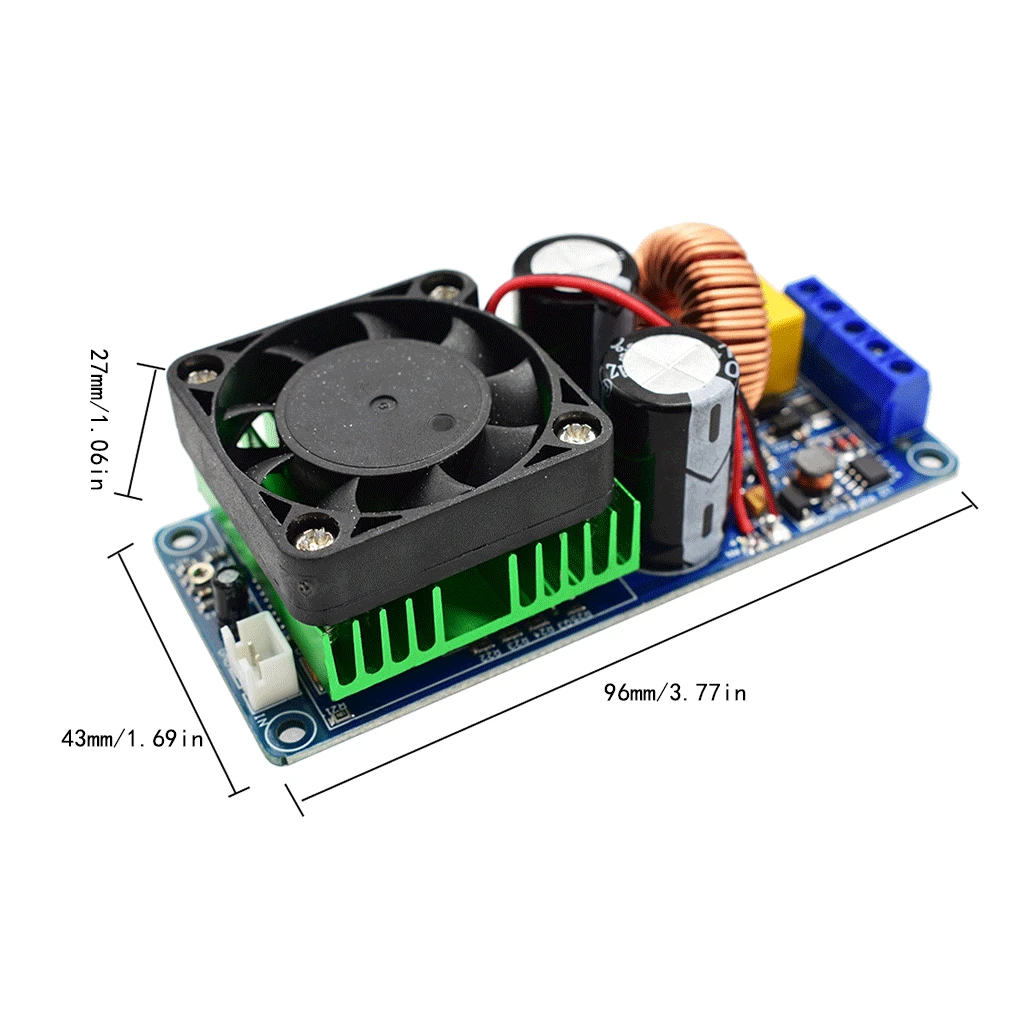 Placa amplificadora de potencia Digital de un solo canal, módulo Clase D, amplificadores de repuesto