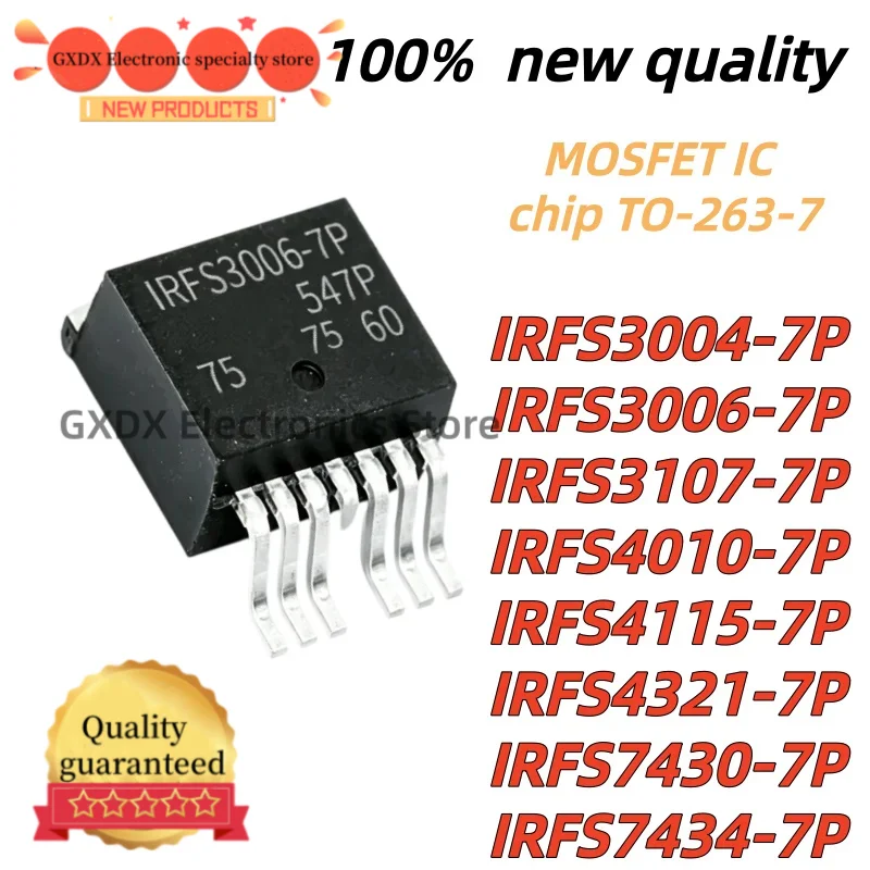 10pcs 100% New IRFS4321-7P IRFS7430-7P IRFS7434-7P IRFS3004-7P IRFS3006-7P IRFS3107-7P IRFS4010-7P IRFS4115-7P TO-263-7