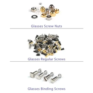 Sonnenbrille und Sonnenbrille Reparaturwerkzeugkit, Schraubendreher, Schraubensätze, Muttern, Nasenpolster, optische Reparaturteile, verschiedenes Werkzeug, 500 Stcs 10 Hauptverkaufsregelbrillen - №5