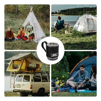BRS 61 Camping Integrated Heat Collecting Pot Burner Ultralight Portable Hiking Furnace Outdoor Cooking Backpacking Stove System 6