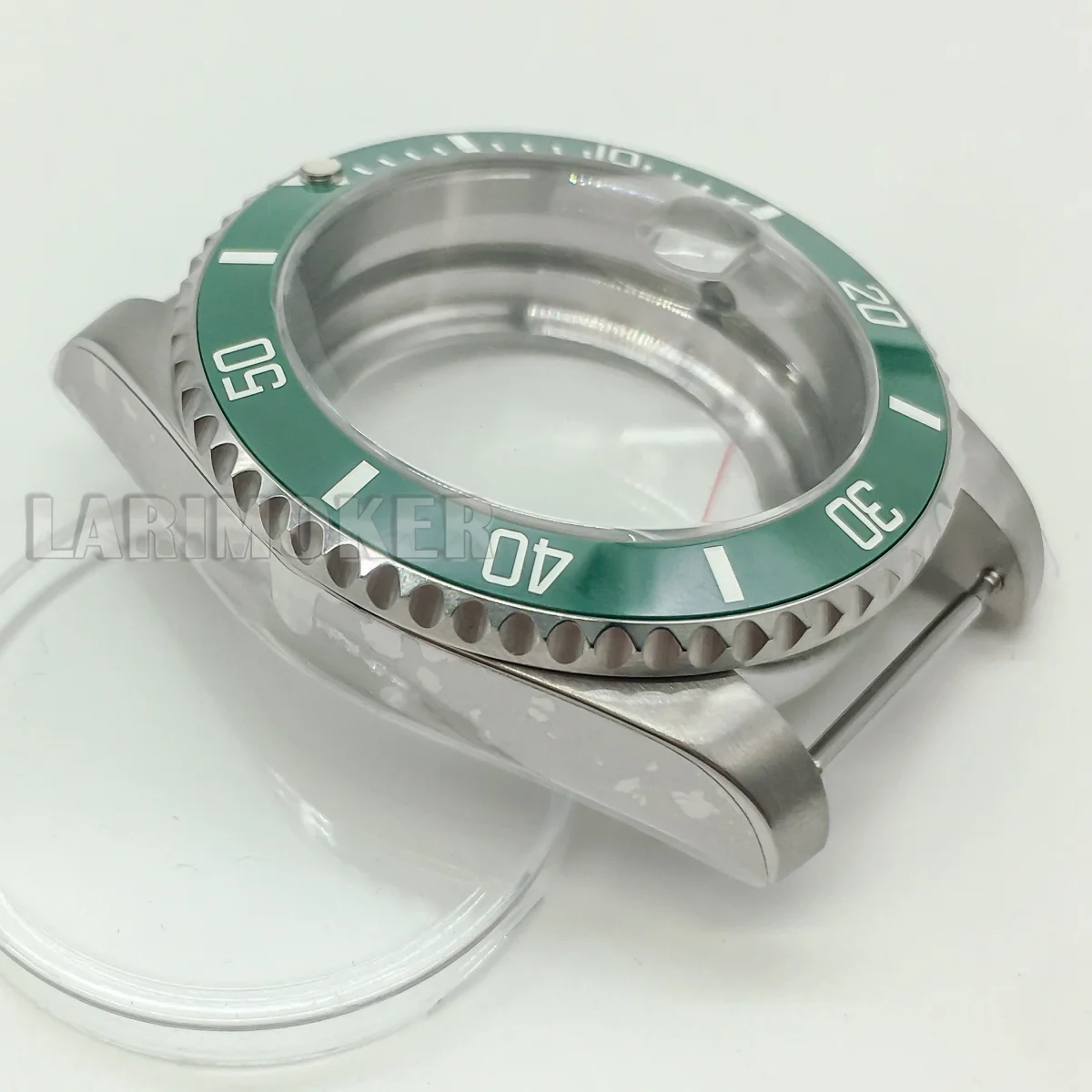 NH35 40mm 双方向回転ケース サファイアクリスタル NH34 NH35 ETA2824 PT5000 ミヨタムーブメント 防水ステンレススチールケース