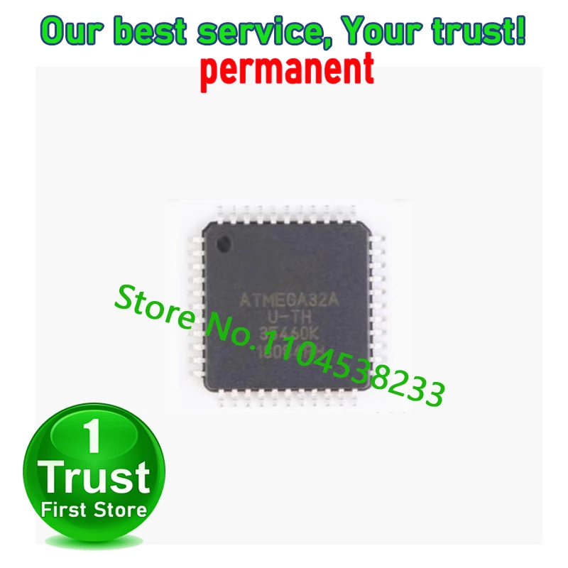 ATMEGA32A-AU 32A-MU ATMEGA32L-8AU QFP44 ATMEGA32L-8MU QFN44 1PCS