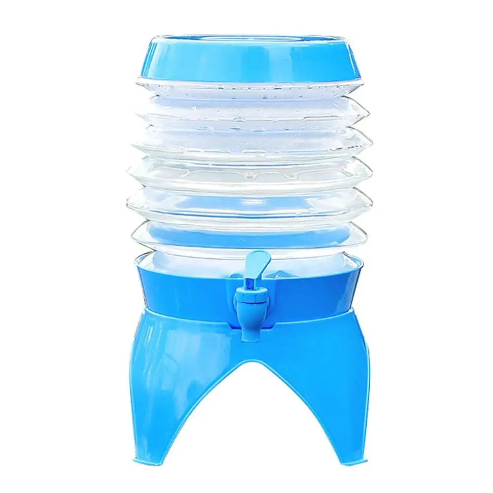 Foldable Camping Outdoor Hiking Lemonade Dispenser Water Container with Handle Design Folding Water Container