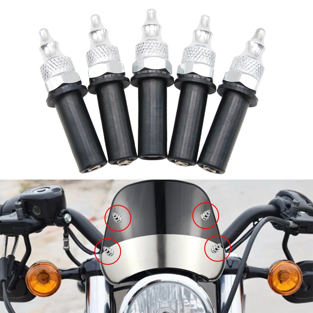 

Motorcycle Fairing Bolts Windshield Mounting Spike Bolts Windscreen Screws For Harley Touring Road Glide FLTR FLTRX 1998-2023