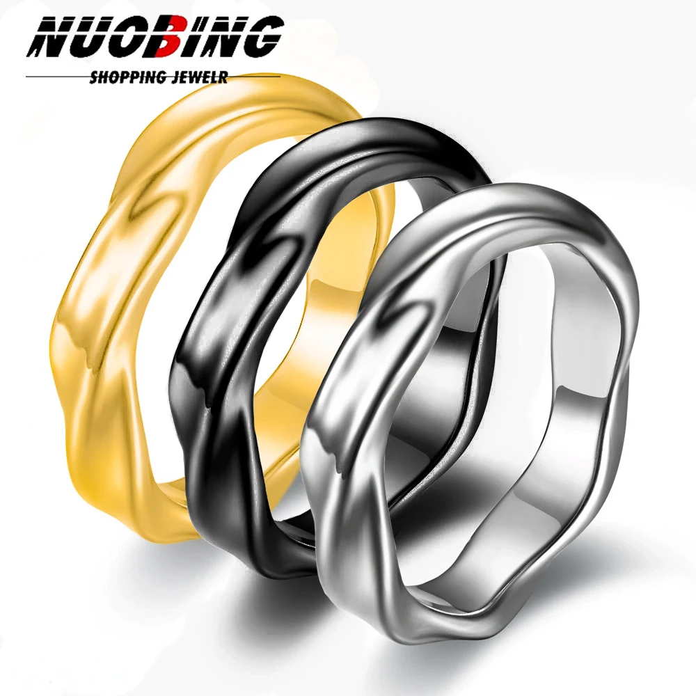 2025 New Mobius Ring for Men Twisted Stainless Steel Finger Band Retro Endless Love Anniversary Gift for Him Jewelry Gift