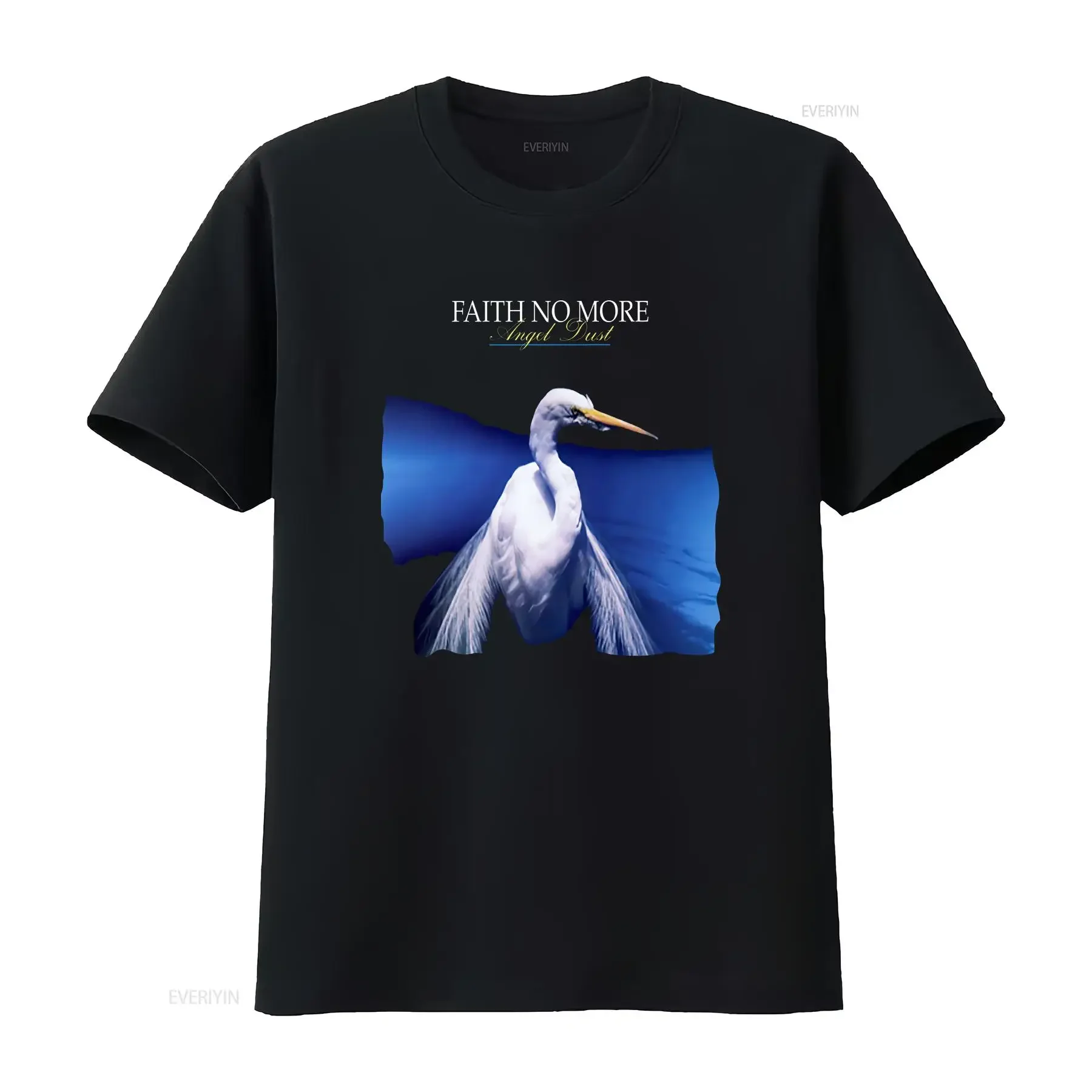 Faith No More Angel Dust 1992 Album T Shirt IN041 vintage Washed homme Versatile Slightly Stylish Breathable Comfortable Soft