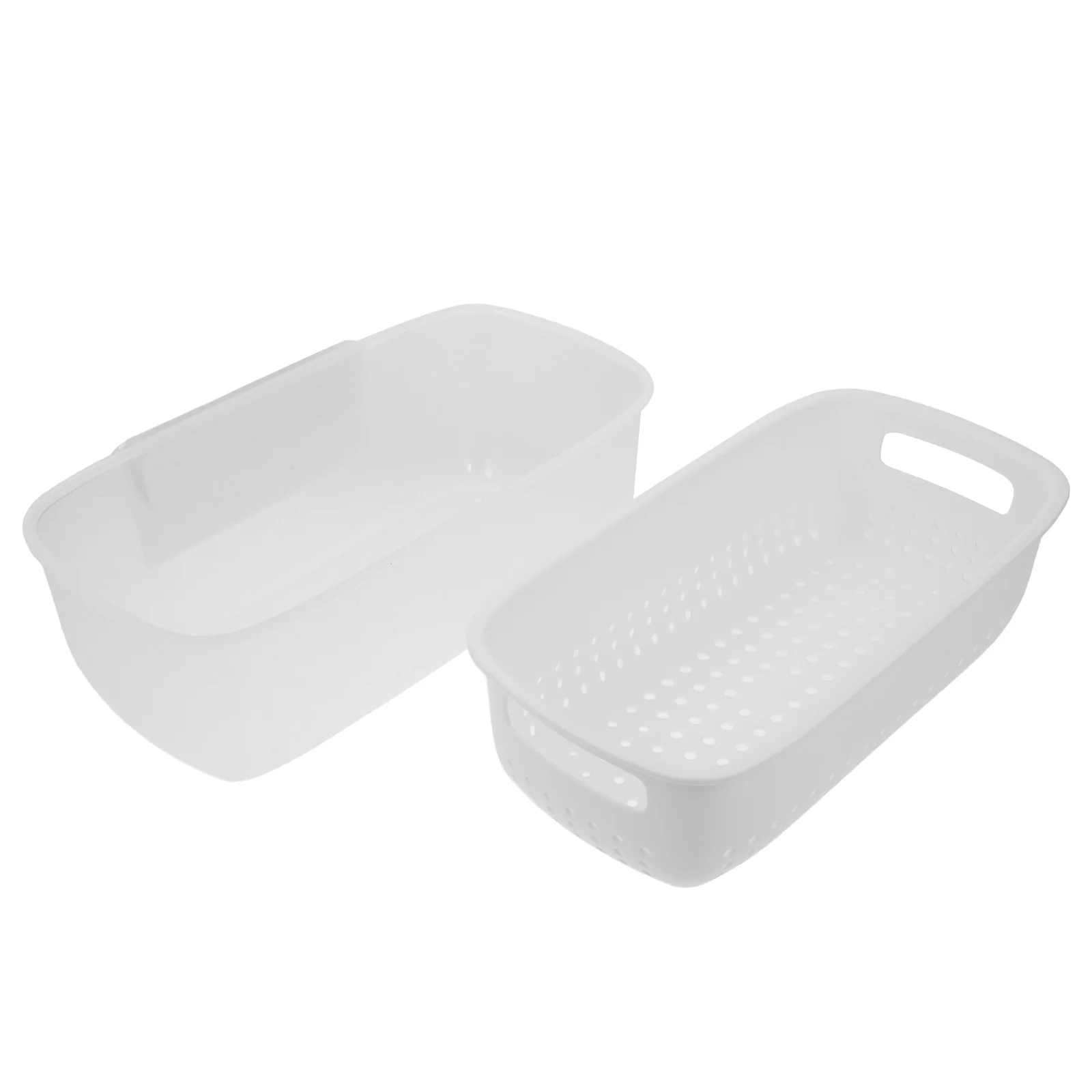 Sink Colander Drain Basket Food Containers Water Trough Vegetable Plastic Wash Storage