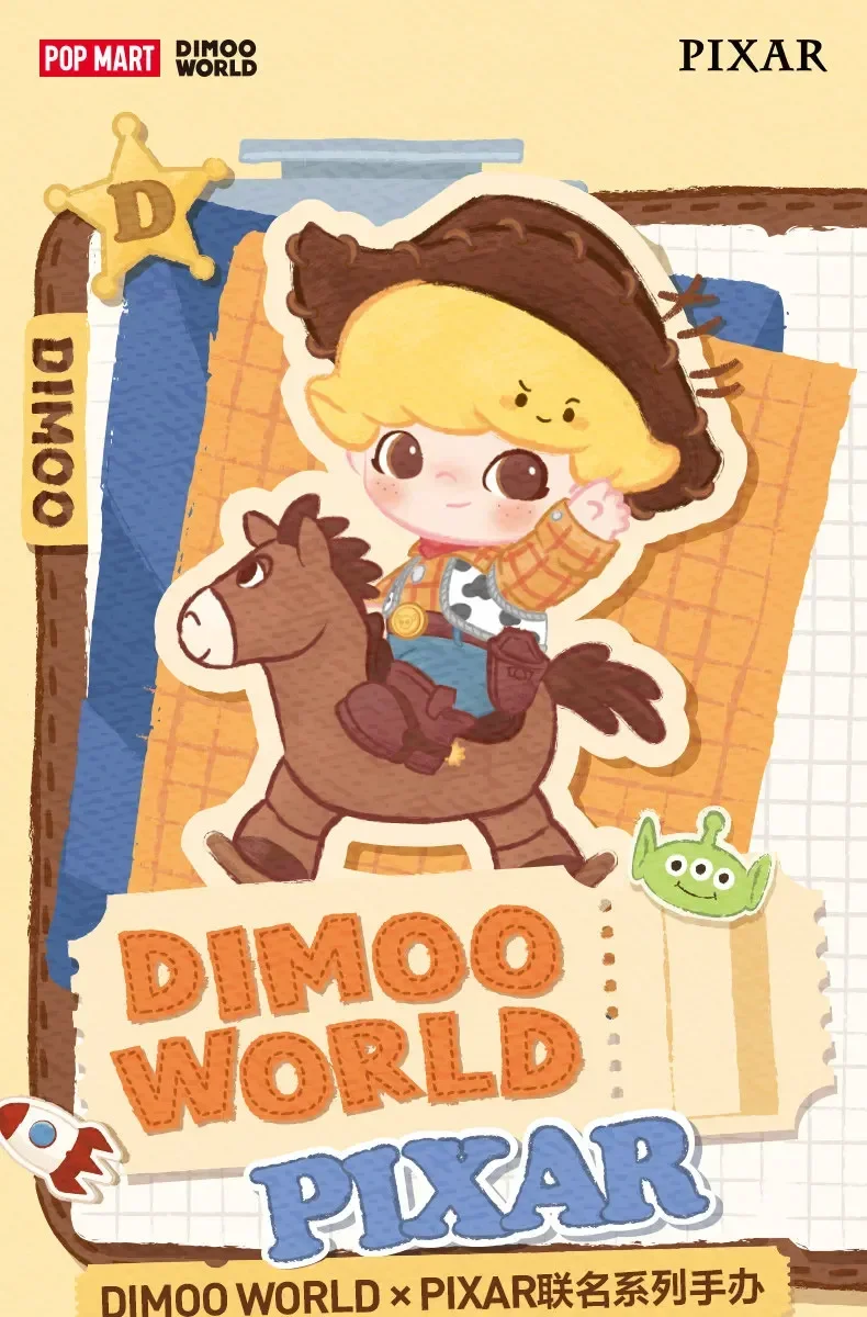 POP MART DIMOO WORLD PIXAR Serie Blind Box Puppe Überraschungstüte Mystery Box Spielzeug Anime Actionfigur Desktop-Ornamente Sammlung – Detail 2