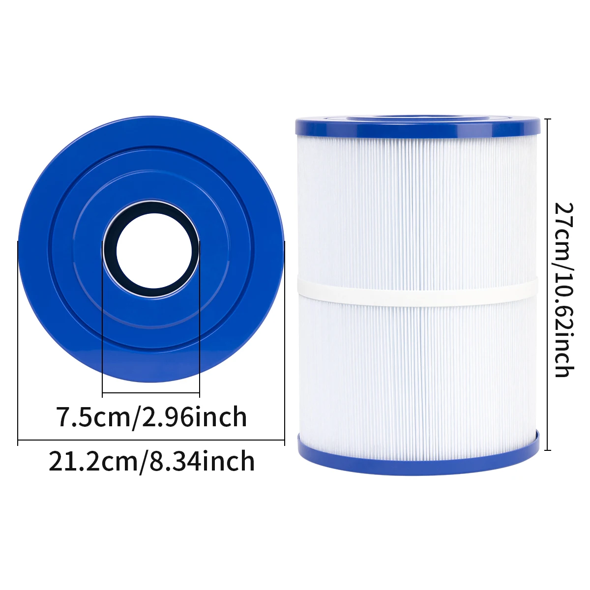 Replaces for Watkins 31114, Pleatco PWK65, Filbur FC-3960, 71827, 71828, Watkins 65 sq.ft Tiger River Spa Filter