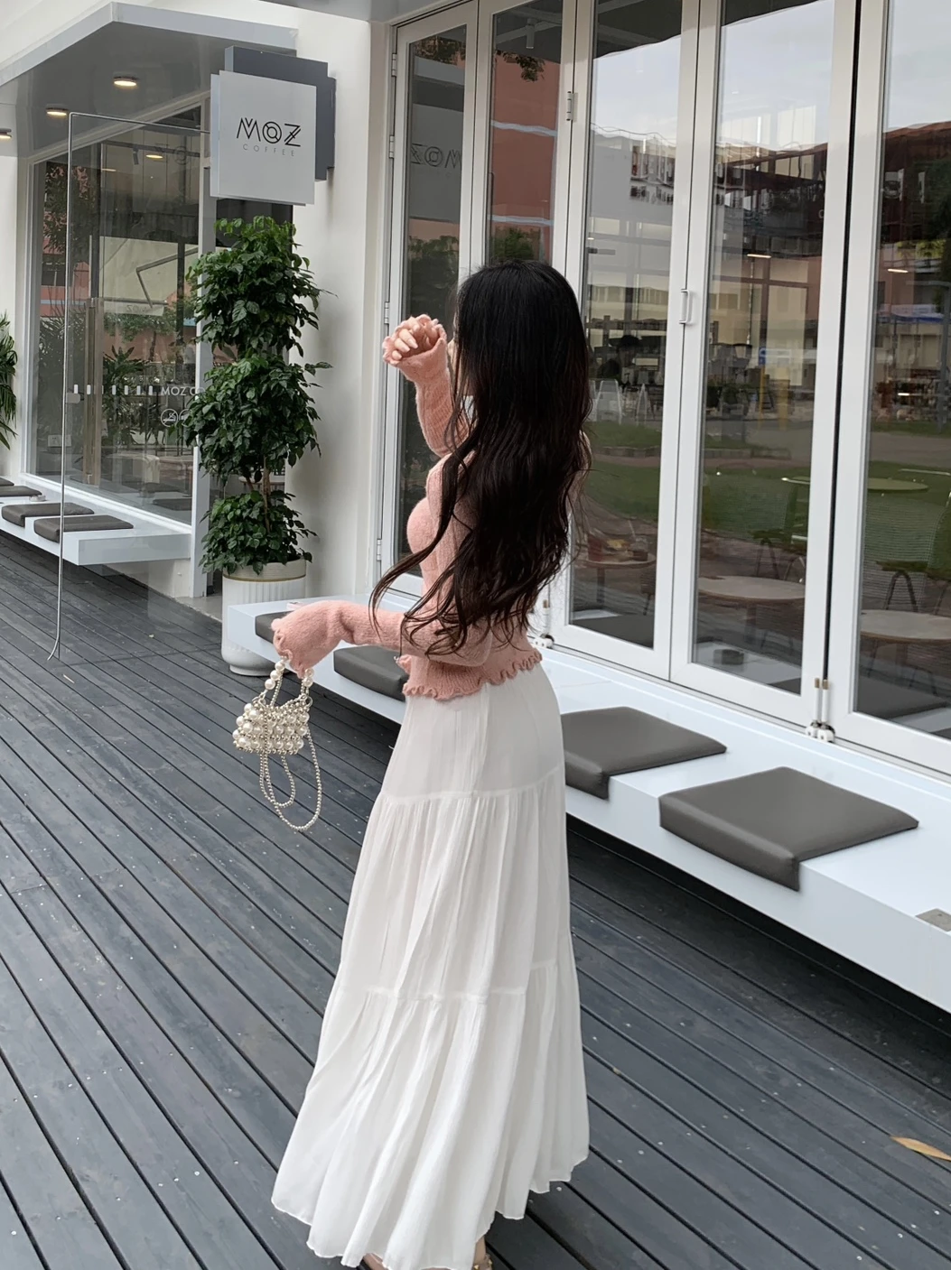 

Pure Desire Fairy f Skirt Pink Knitted Top Cardigan Gentle Aosphere Two-Piece Set for plus Size Women Autumn Faion