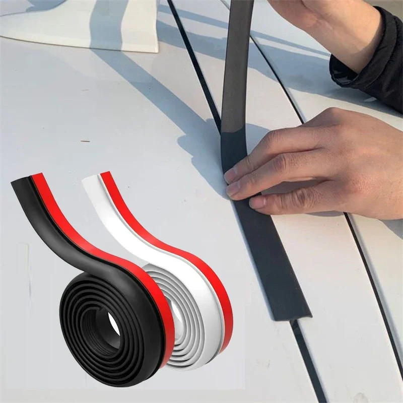 Auto Trunk Lid Gap Seal Strip Car Rubber Sealing Strip Hatchback Upper Edge Trim Auto Car Dustproof Sealant For Car SUV