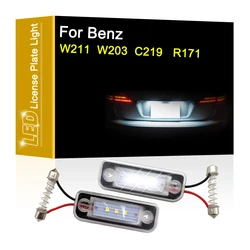 12V LED License Number Plate Lamp For Benz E-CLASS W211 03-09 C-CLASS W203 01-07 CLS-CLASS C219 04-10 SLK-CLASS R171 04-11