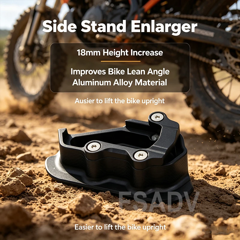 R1300RS Kickstand Side Stand Enlarger Extension Plate For BMW R1300 RS R 1300RS 2025 2026 Motorcycle Accessories