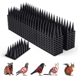 12 Bird Spikes-Outdoor Plastic Anti Cat and Bird Deterrent Pigeon Animal Defender Spikes Anti Bird Spikes to Keep Birds Away