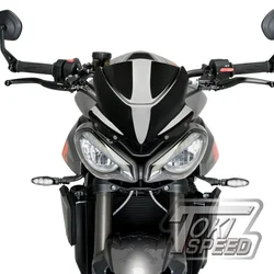 Motorcycle NEW Generation Windshield Windscreen Kit Deflector Visor For TRIUMPH STREET TRIPLE 765 R RS 2023 2024 TRIPLE 765RS/R
