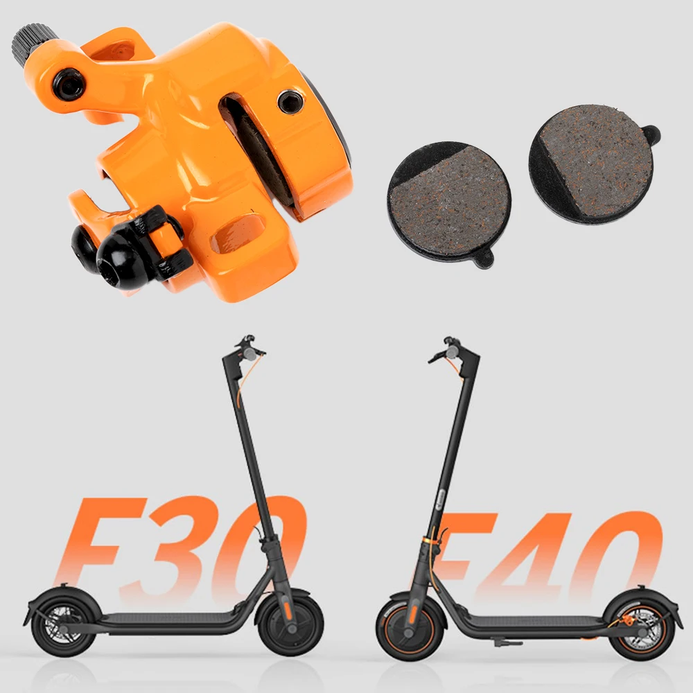 Original Brake For Ninebot F40 F30 F25 KickScooter Electric Scooter Disc include Brake Pads Orange Parts