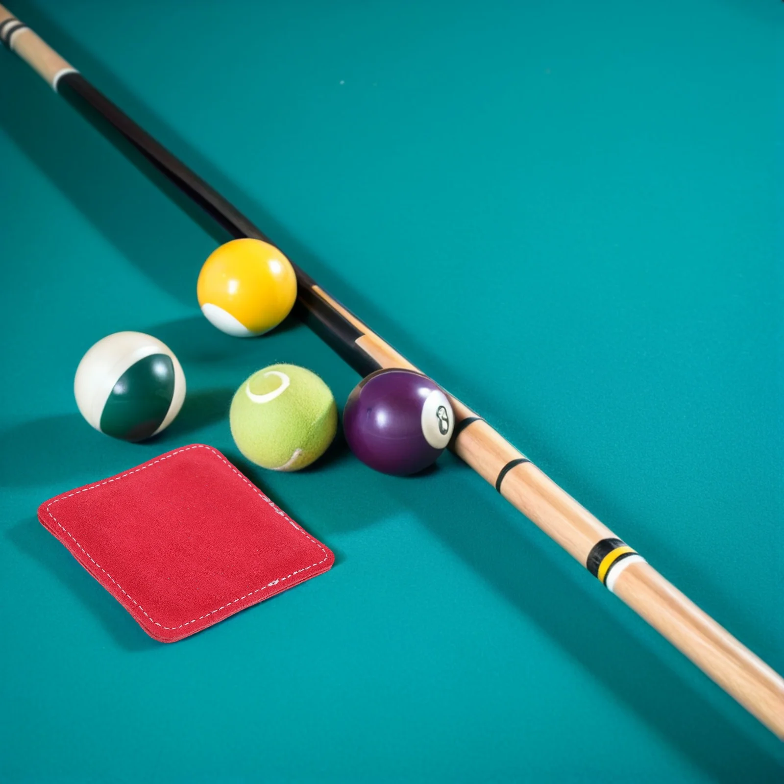 

Billiard Club Soft Rub Cue Burnishing Cloth Pole Cleaner Cleaning Snooker Polishing Accessories Towel Stick
