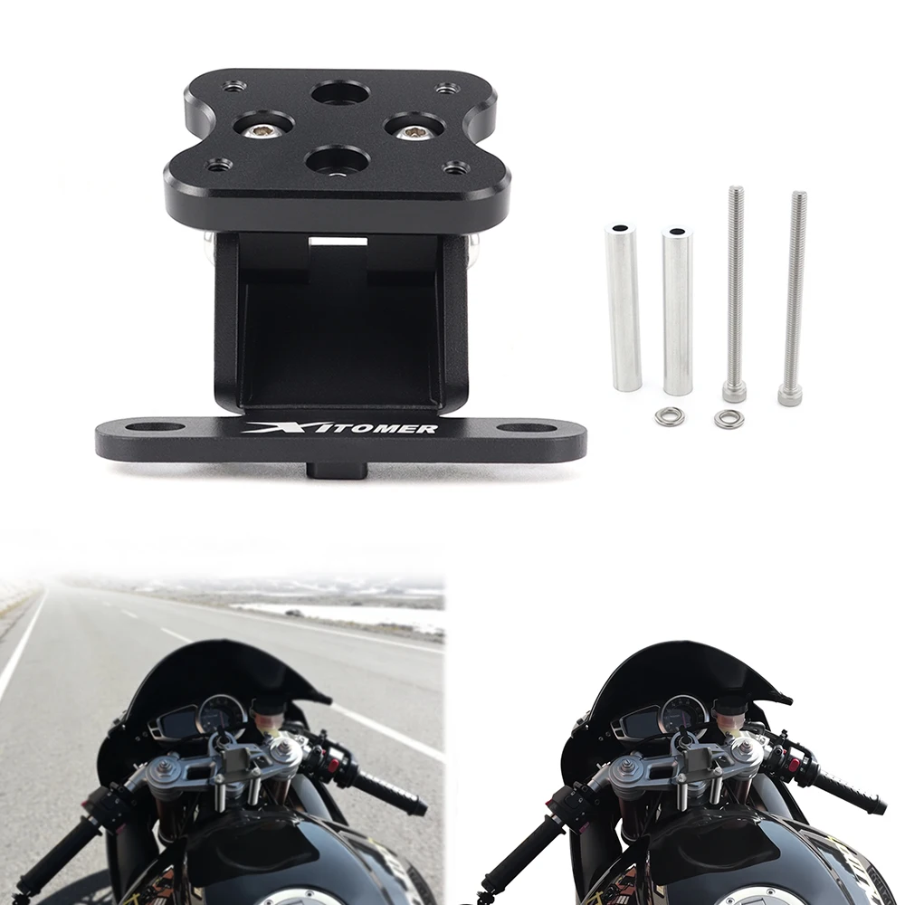 

Motorcycle GPS Mount Aluminum Navigation Bracket Adapter Phone Holder Bracket Dayton 675 2006-2009 2010 2011 2012 For Triumph