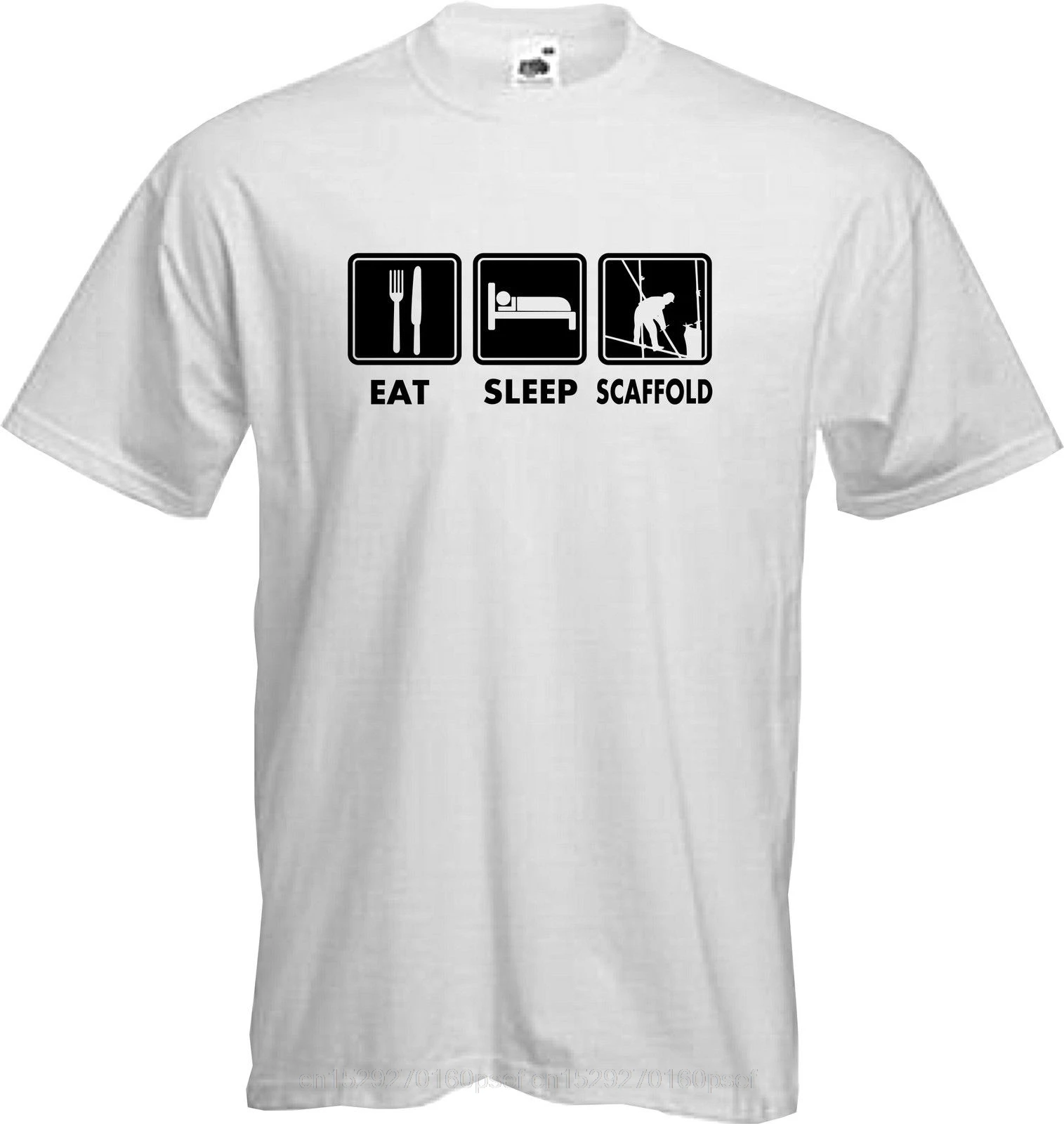 EAT SLEEP SCAFFOLD - Unique Design - Work - Novelty - Quality T Shirt - *NEW* New T Shirts Funny Tops Tee New Unisex Funny Tops