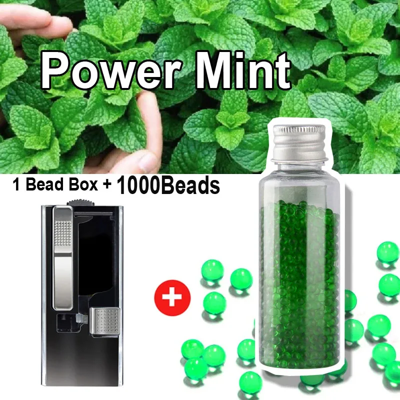 DIY 1Portable Smoking Flavours Capsules Pops 1000 Beads With Push Box Pusher Cigarette Fruit Menthol Mint Black Ice Burst Balls