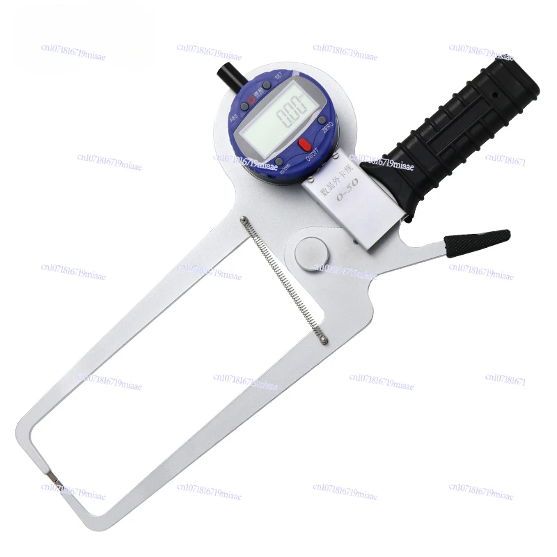 Digital External Caliper Symmetrical Caliper with Meter Double Bend Caliper Meter 0-50-100 Thickness Gauge High Precision