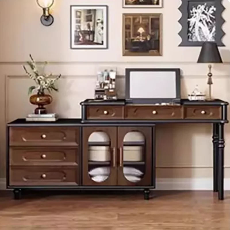 French Vintage Vanity Desk Elegant Classic Quaint Premium Vanity Desk Aesthetic Design Coiffeuse De Chambre Bedroom Furniture