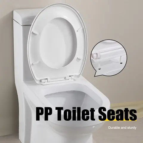 V-vormige toiletbril Langzaam sluiten Stil deksel Verdikt Duurzaam voor zowel volwassenen Kinderen Universele badkameraccessoires