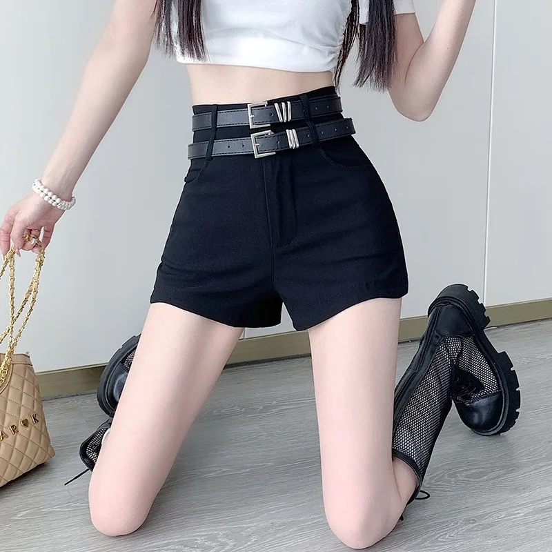 Shorts feminino quente menina na moda y2k sexy hotpants europeu clube boate cintura baixa hip embrulho fino ajuste mini festa