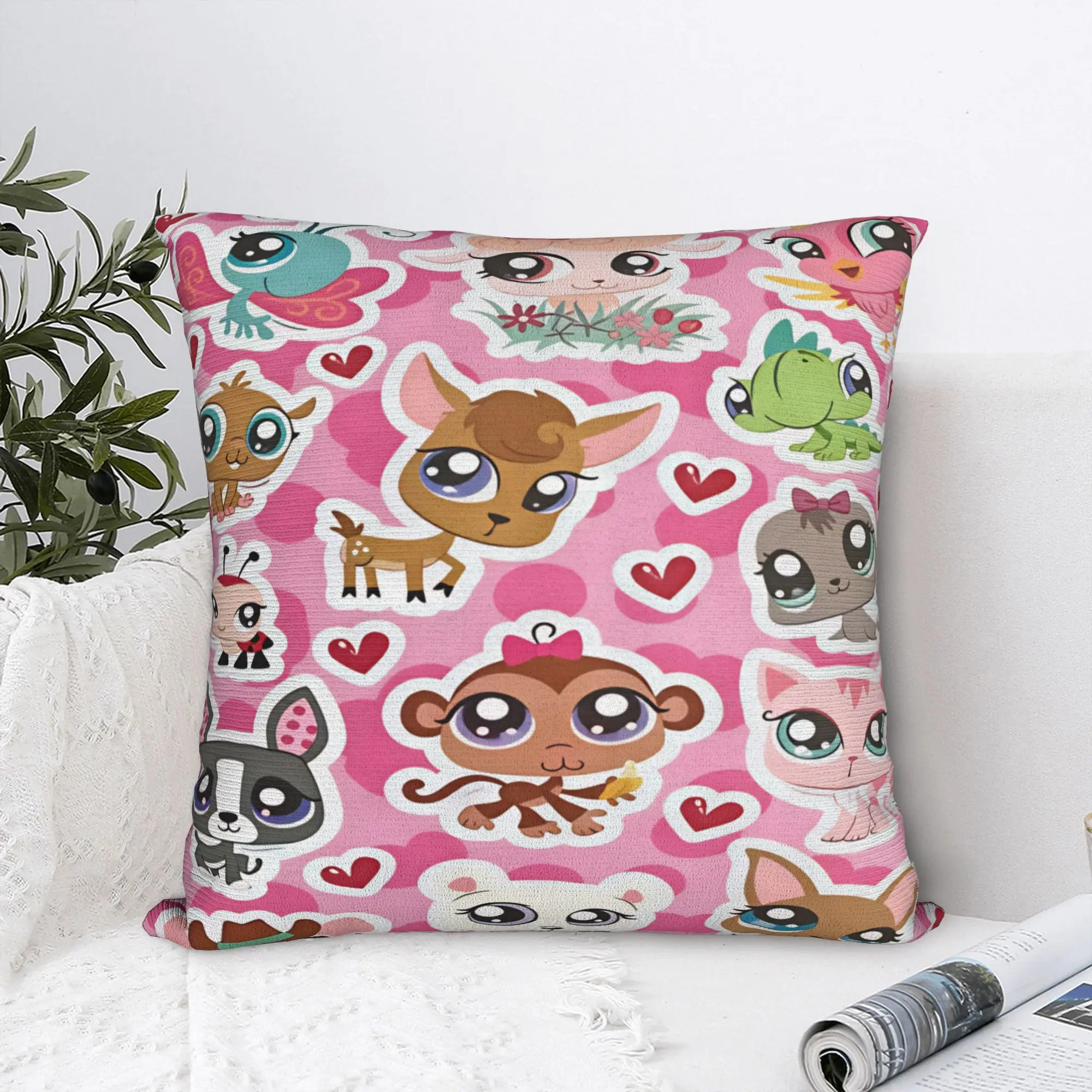 Littlest Pet Cute Pillowcases  Vintage Pillow Case For Wedding Party Home Decor Print Pillow Cover