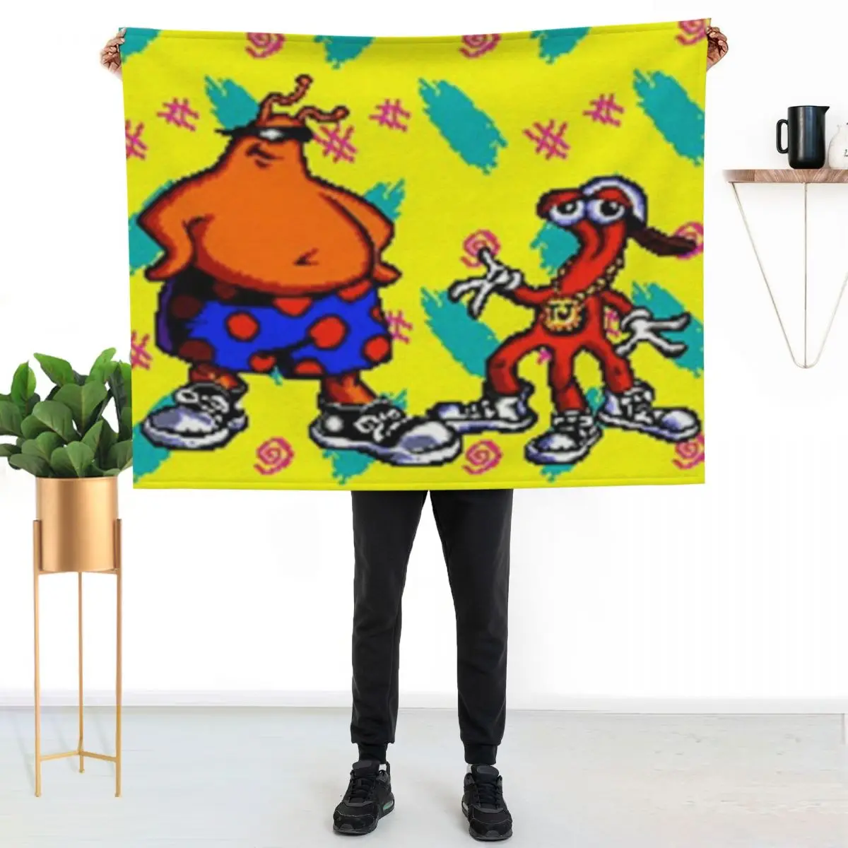 

Toejam and Earl Throw Blanket Lightweight Warm Blanket for Indoor Outdoor Use