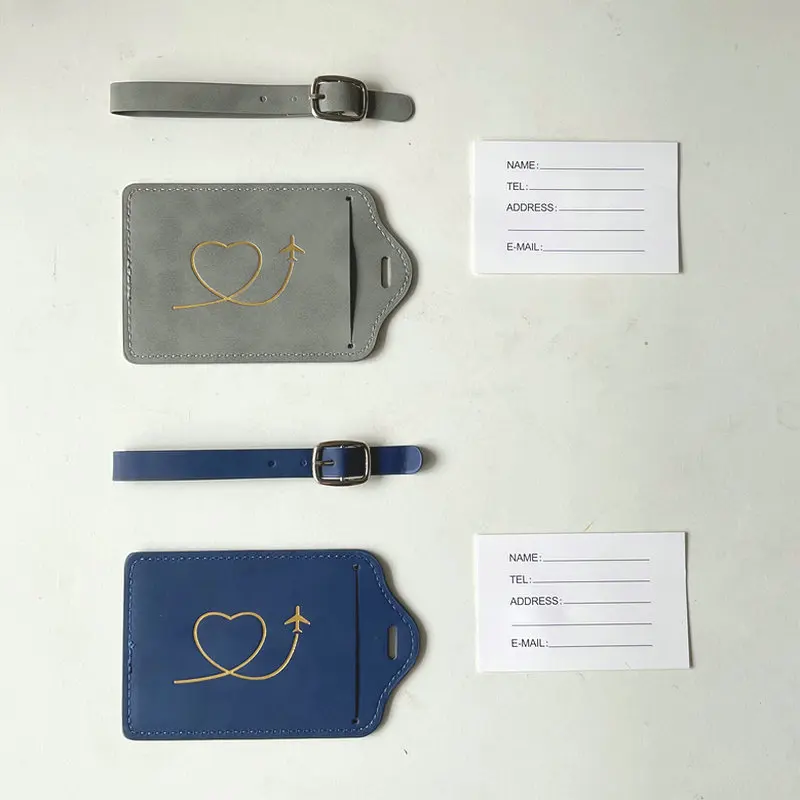 

Women Men Luggage Tags Suitcase Tags Name ID Address Lable Bag Tags for Luggage Travel Accessories Creative PU Cute Luggage Tag