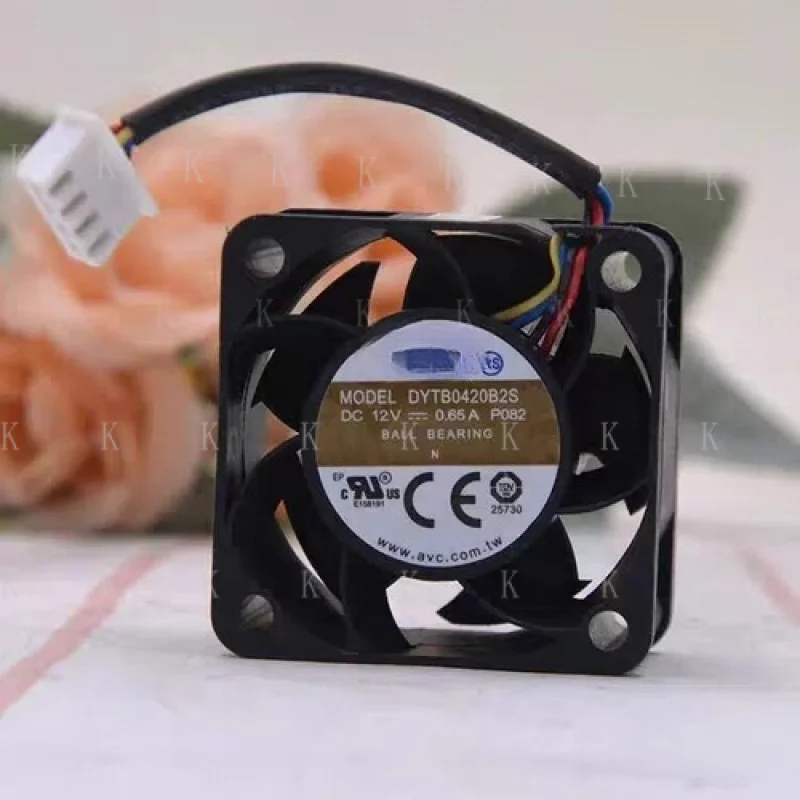 

C FOR AVC DYTB0420B2S DC12V 0.65A 40*40*20MM 4-Wire PWM Speed Control Cooling Fan