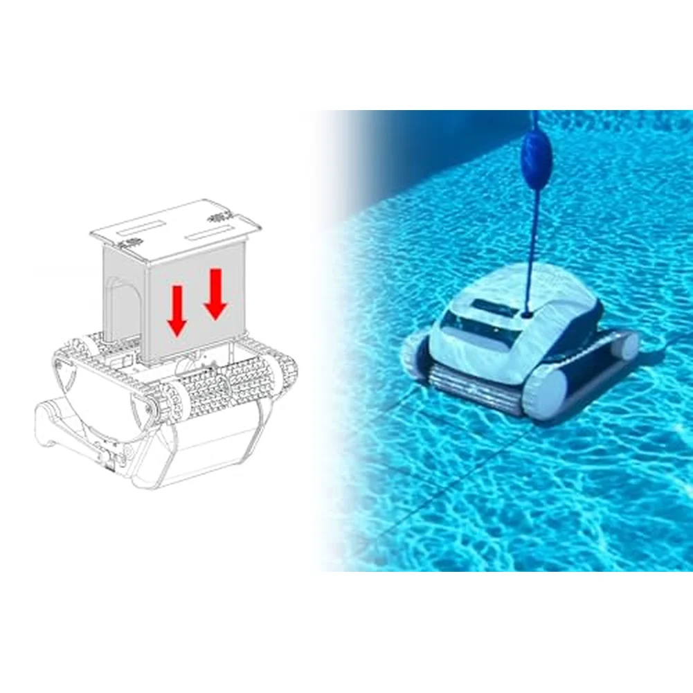 Fine Filter Bag Replacement for Aquabot 8111 and 8101 Pool Cleaners White Reusable Cotton Mesh Bag for Debris and Dirt Capture