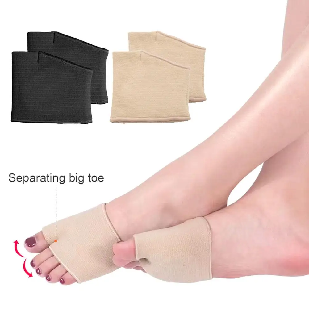 Silicone Metatarsal Sleeve Pads Half Toe Bunion Sole Forefoot Gel Pads Cushion Half Sock Supports Prevent Calluses Blisters