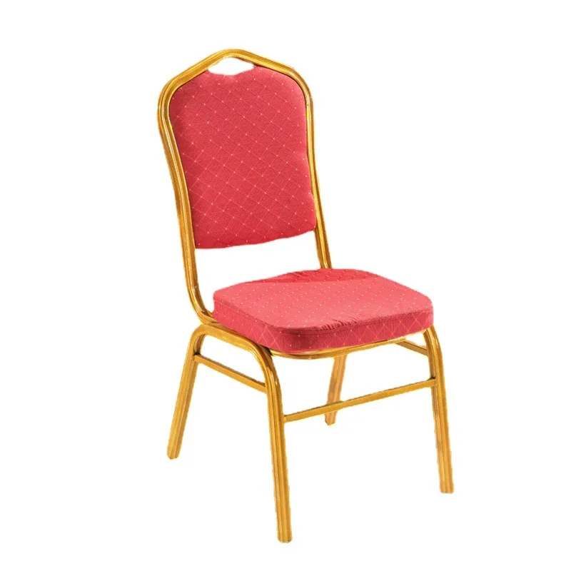 

Hotel box back chair wedding red banquet upholstery crown banquet table large round table dining chair