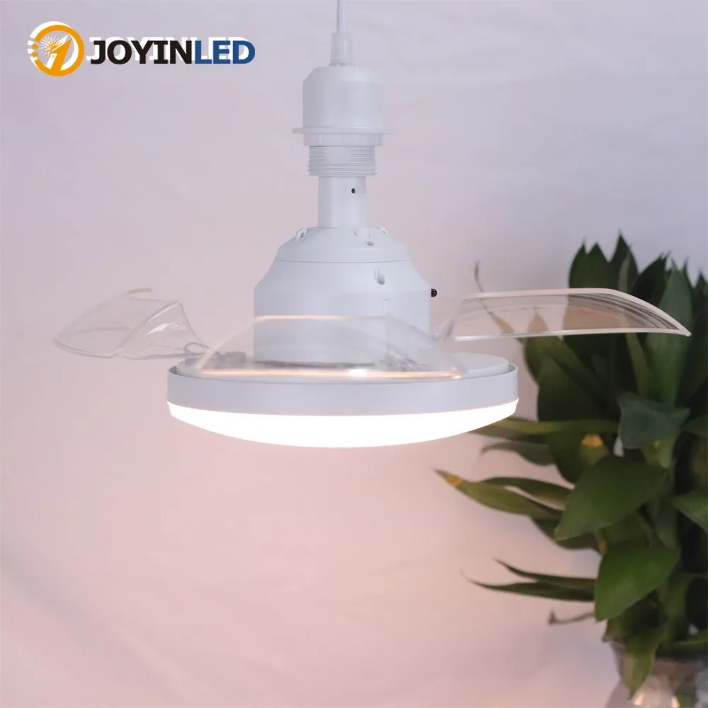 

JOYINLED The New Invisible Fan Light E27 Silent Ceiling Main Light for Home Use in Bedrooms, Dining Rooms and Living Rooms