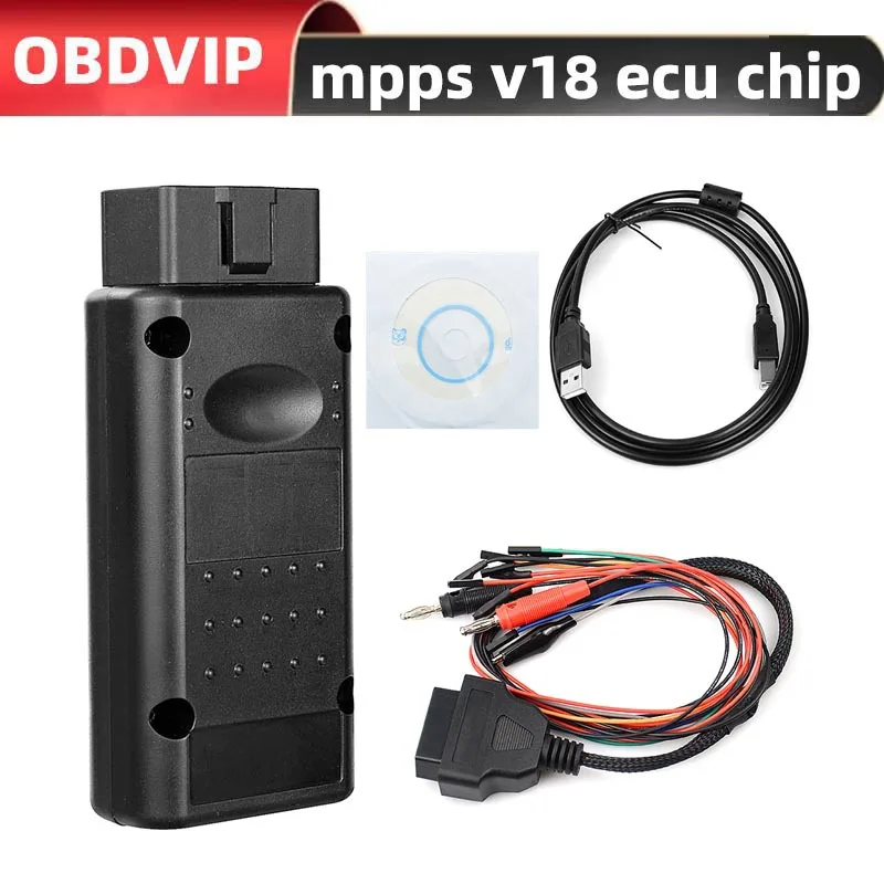 ECU Chip Tuning Interface For  V18 Auto OBD 2 OBD2 For EDC15 EDC16 EDC17 Multi-Language CAN ECU Tunning Flasher Remap Cable