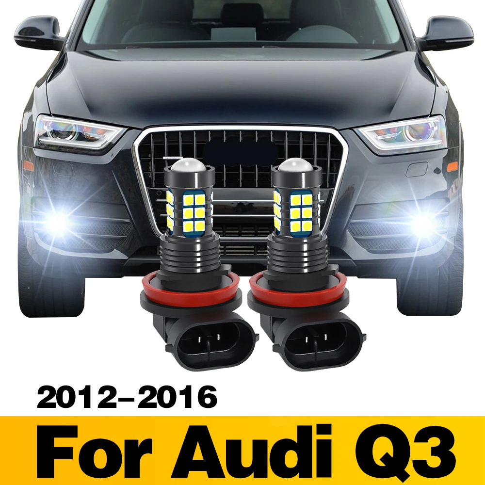 

2Pcs LED Lamp Car Front Fog Light Accessories For Audi Q3 2012 2013 2014 2015 2016
