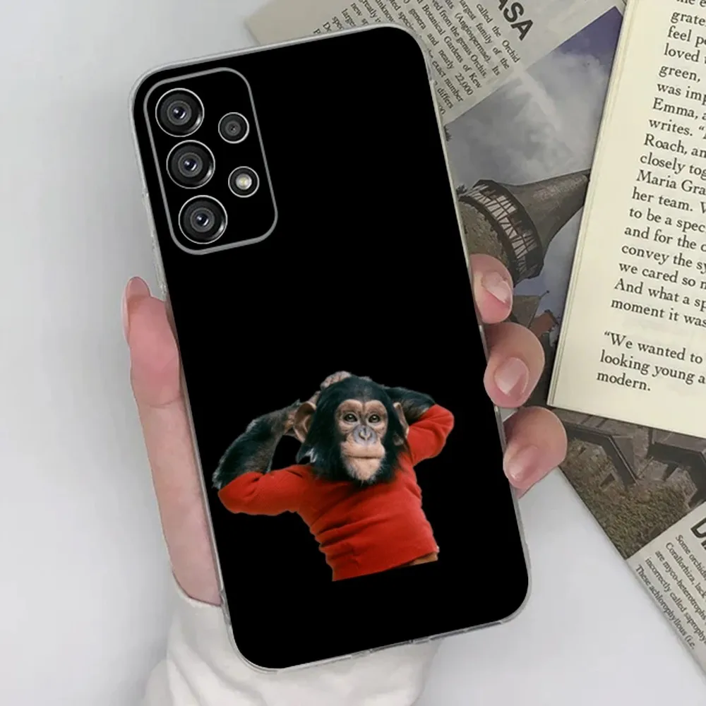 CUTE ORANGUTAN monkey   Phone Case For Samsung S30,S23,S21,S22,S20 Ultra,S20 FE lite,S10,S9,S8 PIus Cover Clear