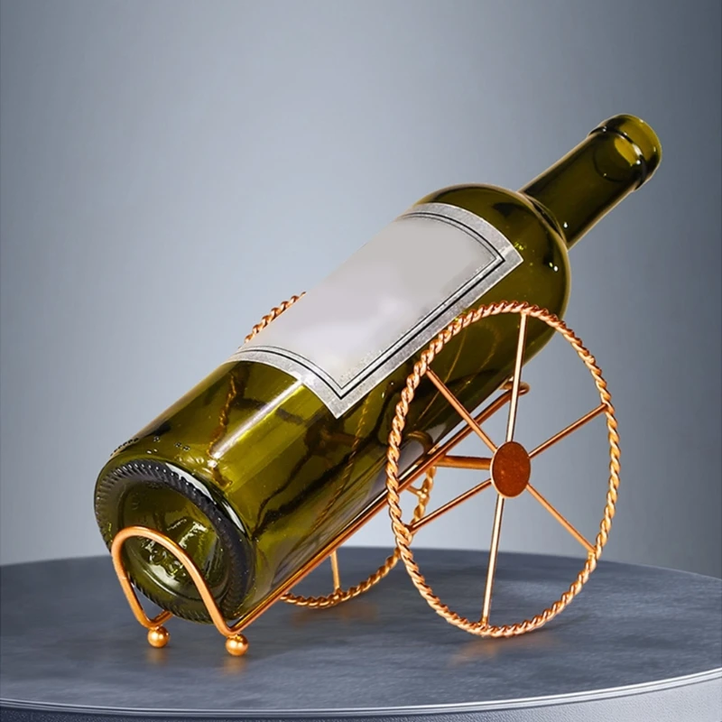 

Винный дисплей на стойке железо текстура, подходящая для украшений домашнего и обеденного стола